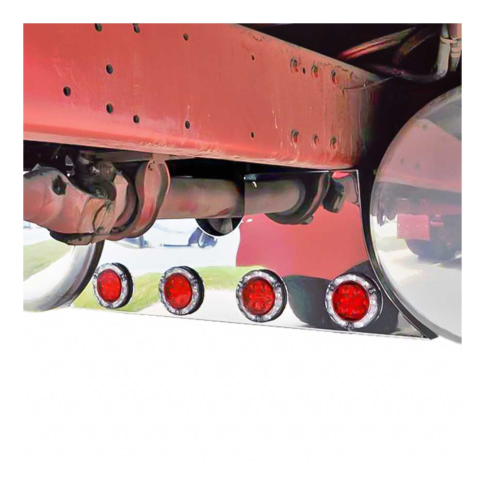 Kenworth Lower Rear Frame Tank Filler Panel with Four 4" Light Cutouts