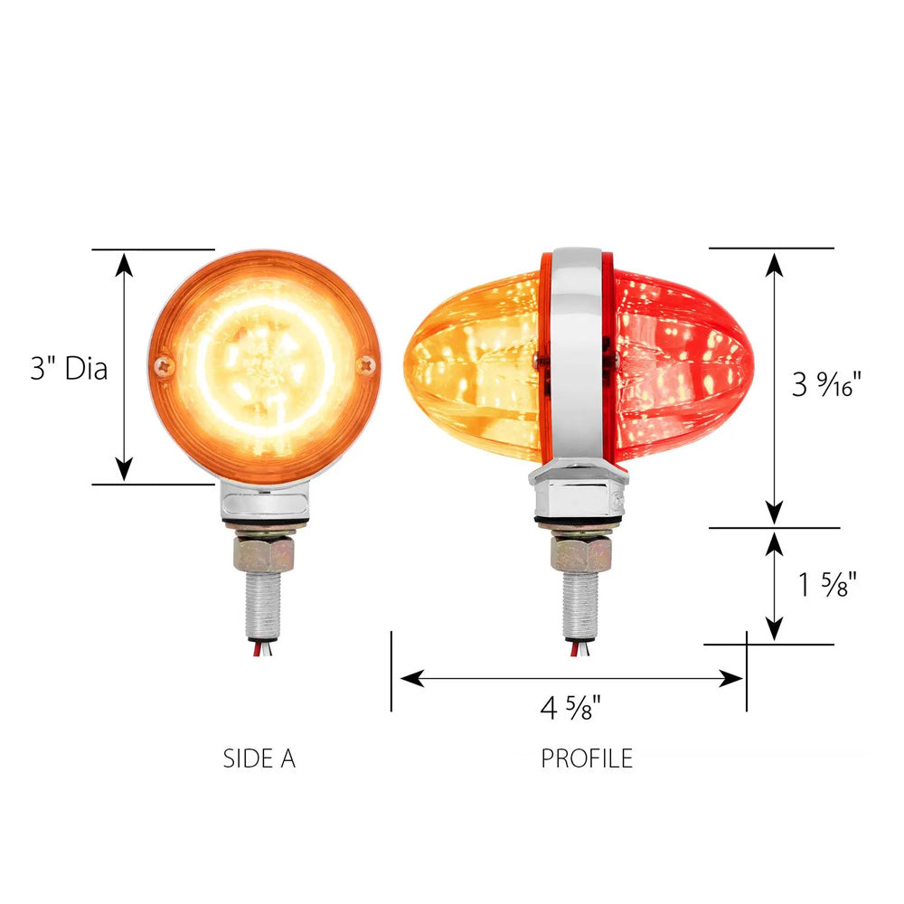 3" Watermelon Double Face LED Pedestal Light