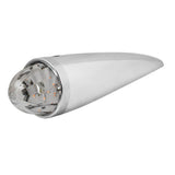 3.5" x 14.5" Amber Watermelon Chrome Plastic Cab Light with SS Bezel
