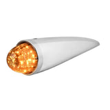 3.5" x 14.5" Amber Watermelon Chrome Plastic Cab Light with SS Bezel