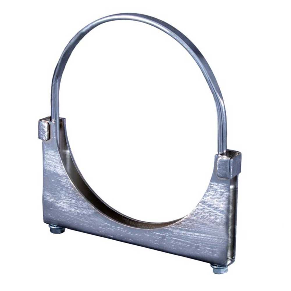 8" Flat Bolt Chrome Saddle Clamp