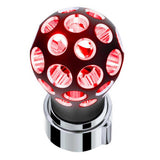Phoenix Style Ball Gearshift Matte Black Knob with LED 9/10 Speed Adapter - Thread On