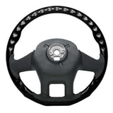18" YourGrip Wood Candy Color Steering Wheel for 2012-2021 Peterbilt 579, 2013-2021 Kenworth T680
