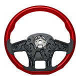 18" YourGrip Wood Candy Color Steering Wheel for 2012-2021 Peterbilt 579, 2013-2021 Kenworth T680
