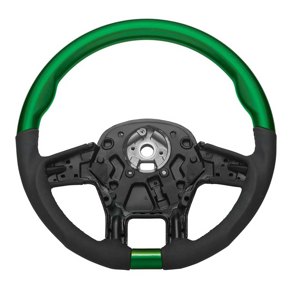 18" YourGrip Wood and Leather Steering Wheel for PB 579, KW T680