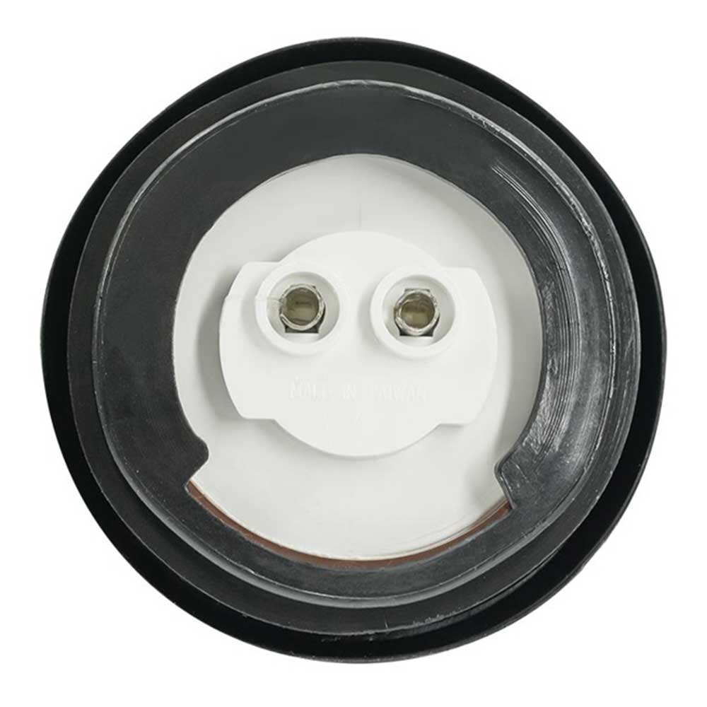 2" Low Profile Round Amber 3 LED Marker Light with Grommet & Plug
