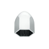 9/16" x 15/16" Chrome Plastic Bullet Nut Cover - Push on 50 pack