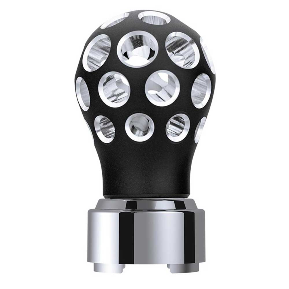Phoenix Style Ball Gearshift Matte Black Knob with LED 9/10 Speed Adapter - Thread On