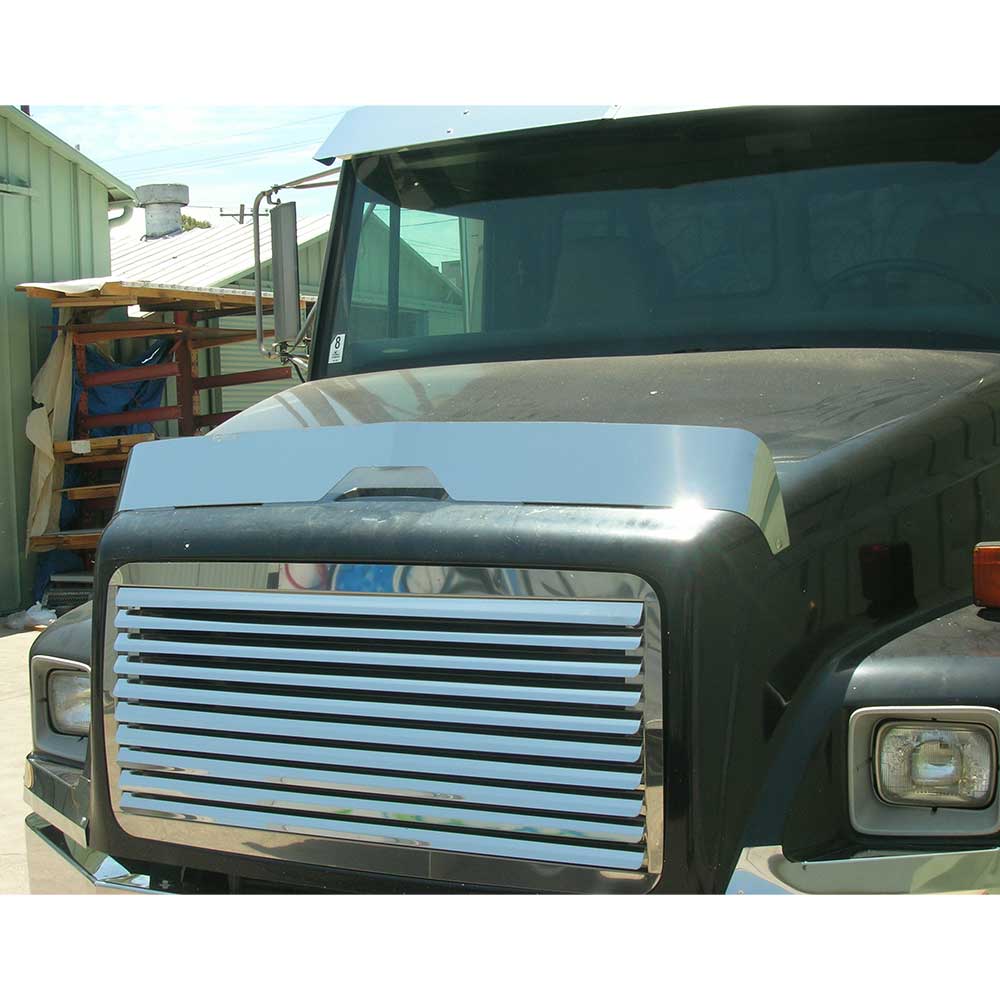Freightliner FL 50, 60, 70, 80 Stainless Steel 6" Bug Shield