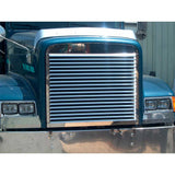 Freightliner Classic, XL, FLD120 Stainless Steel Hood Grill with 17 Louvers