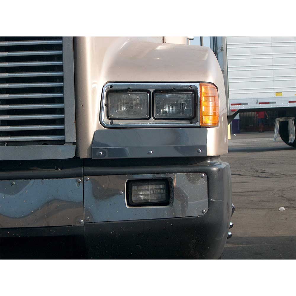 Freightliner FLD 120 Stainless Steel Rounded Corner Fender Guards