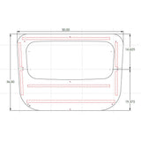 Freightliner Century Stainless Steel Sunroof Window Trim