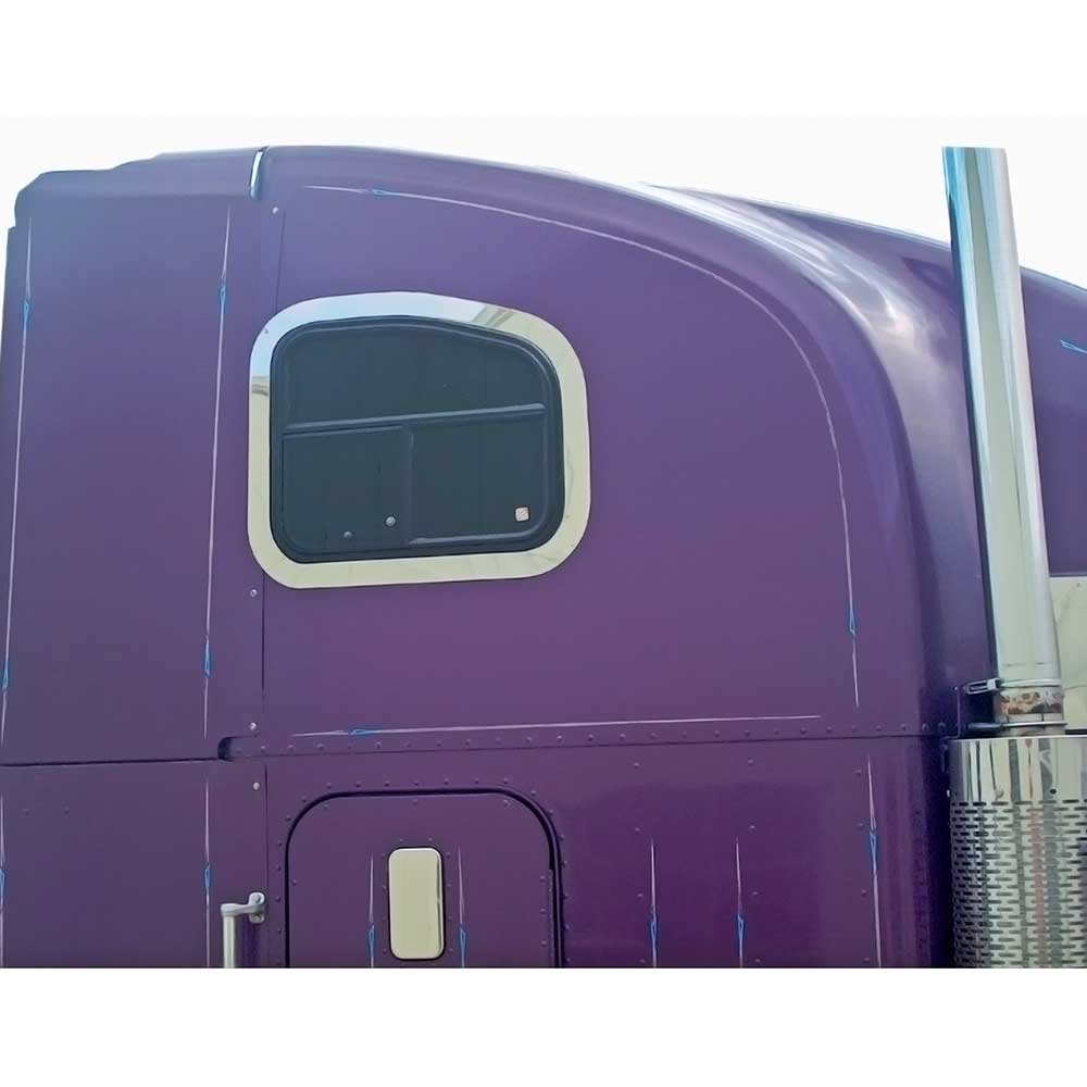 Freightliner Classic Stainless Steel Sleeper Window Trim