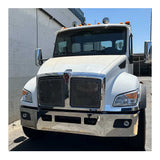 Kenworth T480, T280, T380 14" Chrome Bumper With Tow and Fog Cutouts