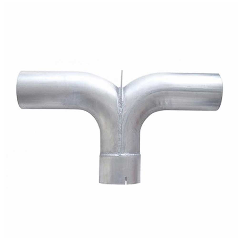 5" x 25"W Chrome Y Pipe with Y Divider