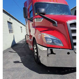 22" Freightliner Cascadia New Body Bumper with Mounting Brackets, Tow Cutouts and Vent Grill