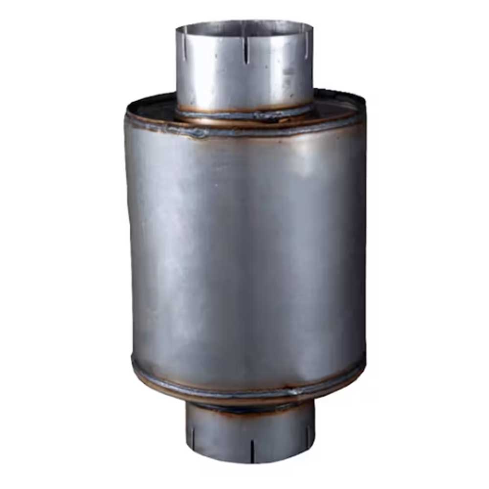 5" Inlet/Outlet, 10"L Straight Through Resonator with Baffles