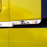 3" Freightliner Cascadia Stainless Steel Sleeper Extension Panels with Six 3/4" Light Holes
