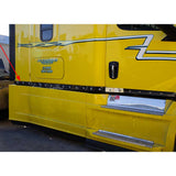 3" Freightliner Cascadia Stainless Steel Sleeper Extension Panels with Six 3/4" Light Holes
