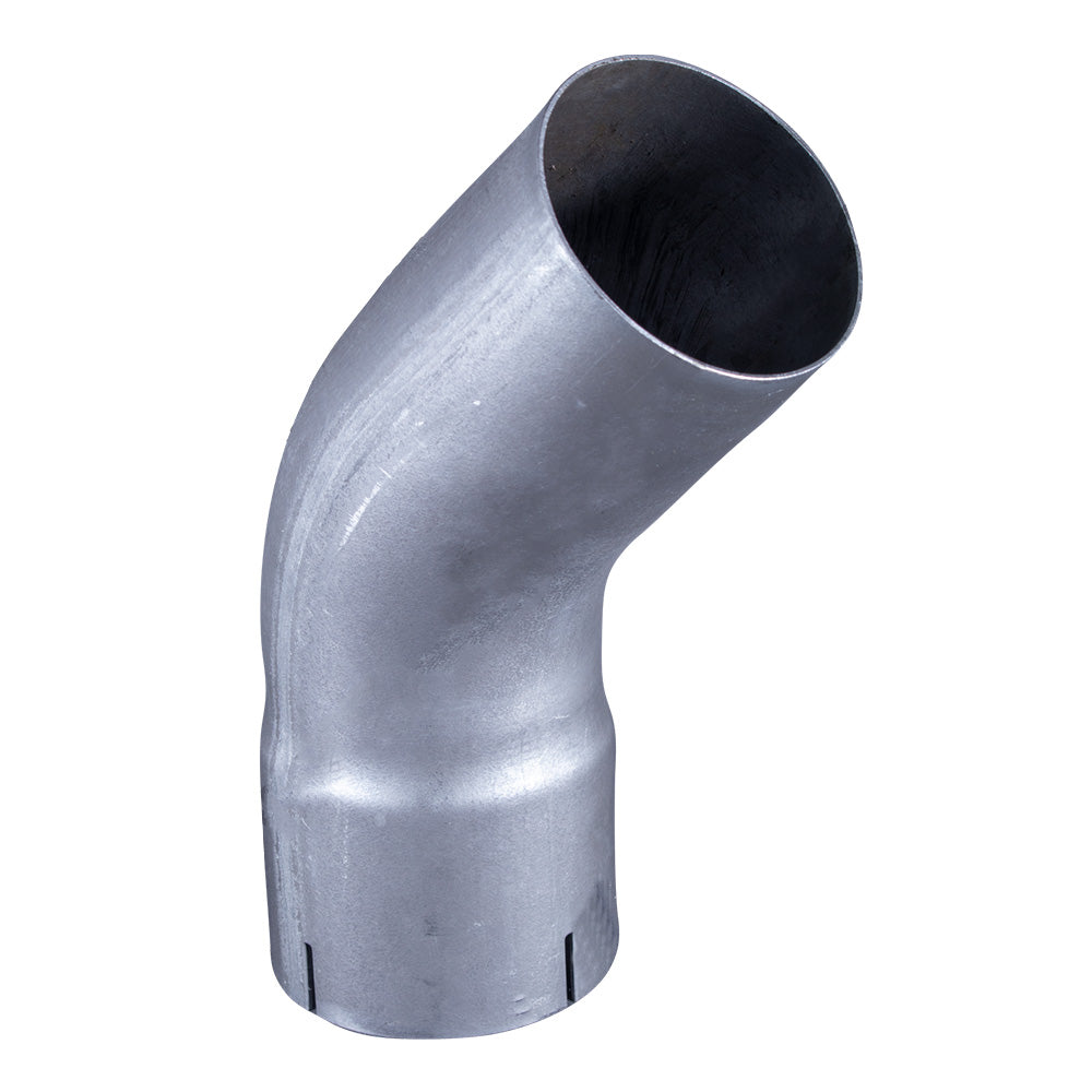 4"ID/OD x 6" 45 Degree Aluminized Elbow