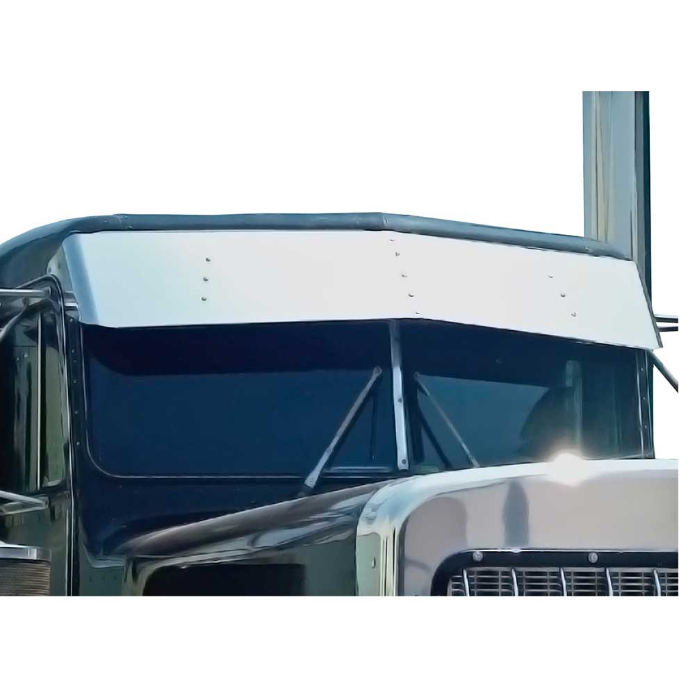 1973-1987 Peterbilt 359 Day Cab Stainless Steel 13" Drop Visor