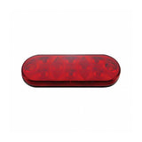 6-1/2" Red 10 LED Oval with 3 Contact Female Plug