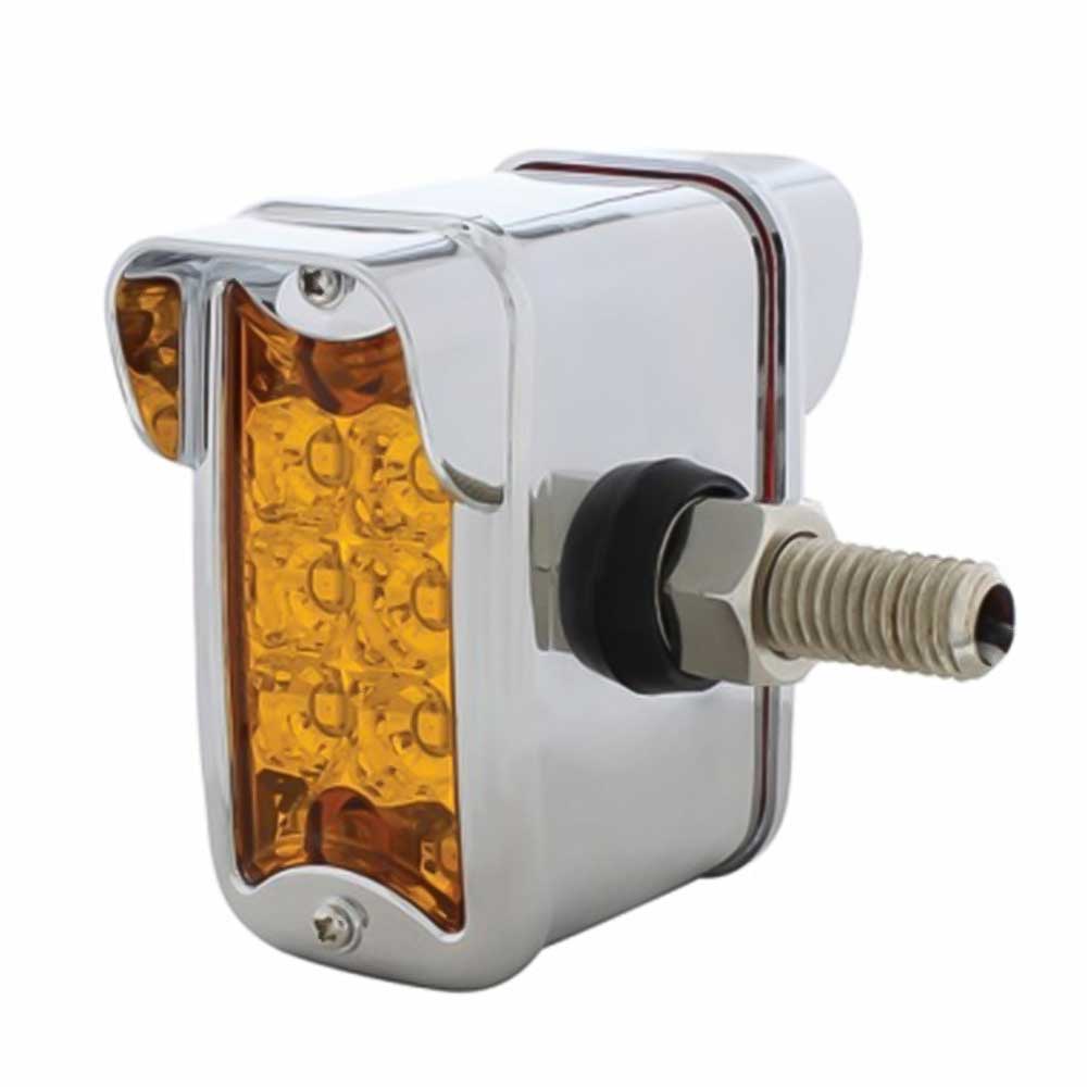 3-1/4" Double Face 10 LED Reflector Light with Vertical Visor - T Mount