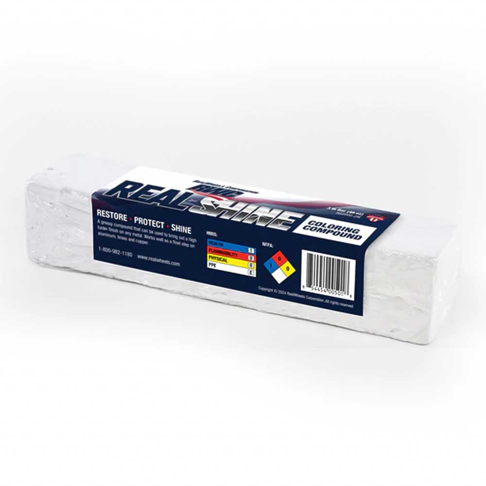 Real Shine Coloring Compound, 2" x 2" x 9" White Bar