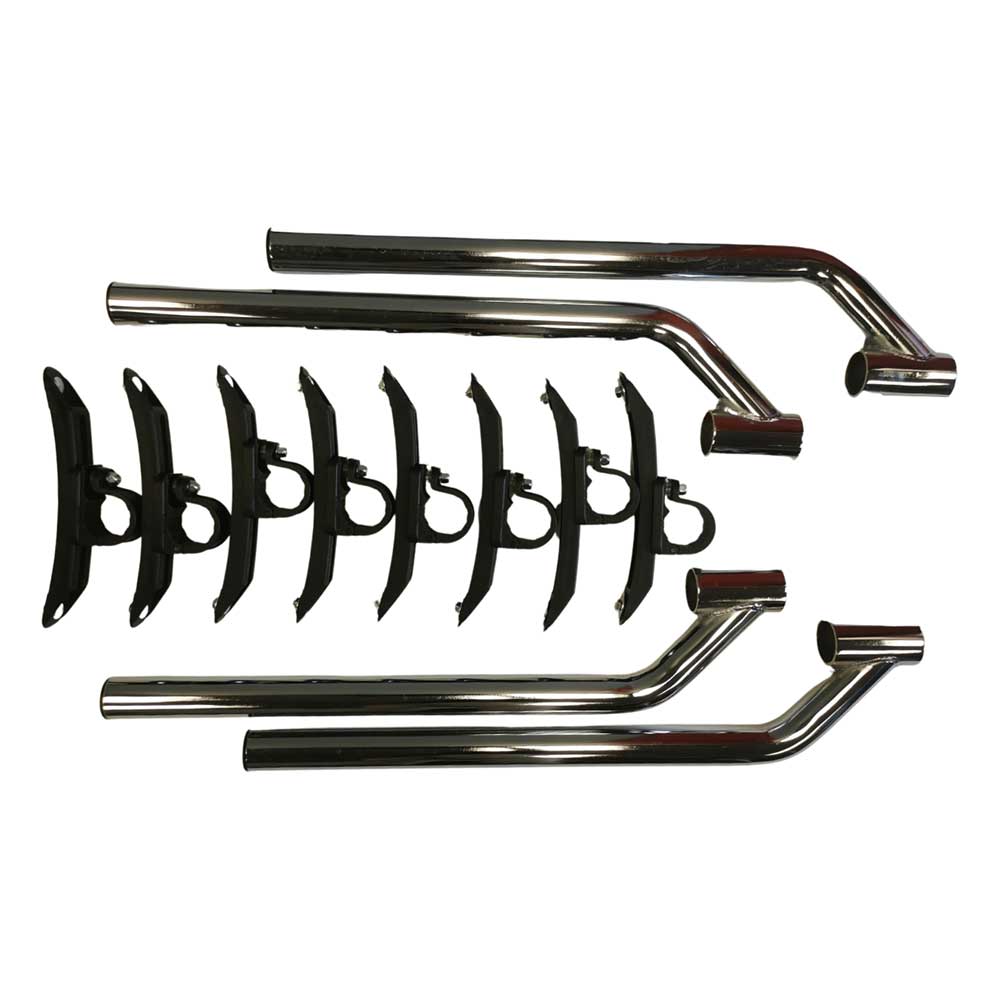 Poly Single Axle Chrome Mounting Kit by Class Eight