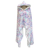 50" x 70" Hooded Sherpa Taffy Wearable Throw
