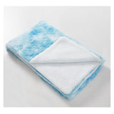 50" x 70" Hooded Sherpa Blue Sky Wearable Throw