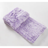 50" x 70" Hooded Sherpa Orchid Frost Wearable Throw
