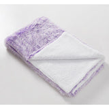 50" x 70" Hooded Sherpa Orchid Frost Wearable Throw