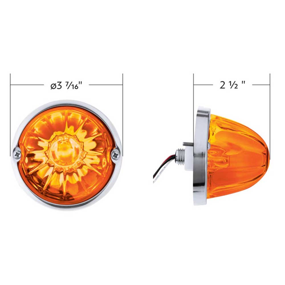 3-1/2" Glass Watermelon 2 LED Light Kit