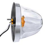 3-1/2" Glass Watermelon LED Light with Stainless Bezel Kit