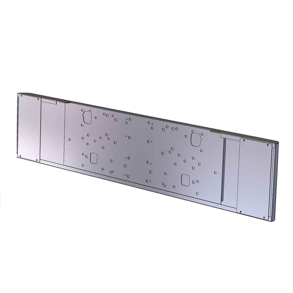 Multi-Fit Blind Mount 20" Stainless Switchback End Bumper