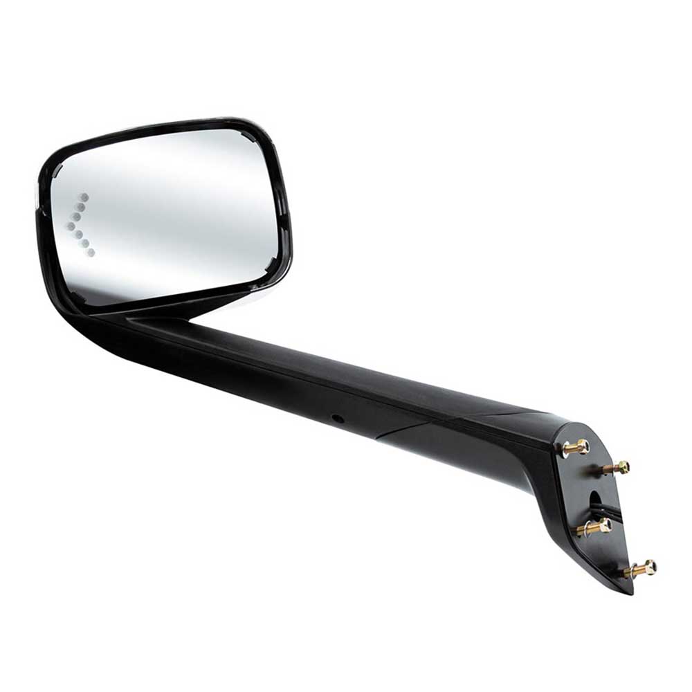 Freightliner Cascadia 2018+ Heated Hood Mirror Assembly with LED Lights