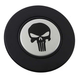 Magnetic Horn Button with Punisher on Silver Medallion