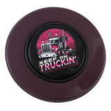 Magnetic Horn Button with Keep On Truckin on Black Medallion