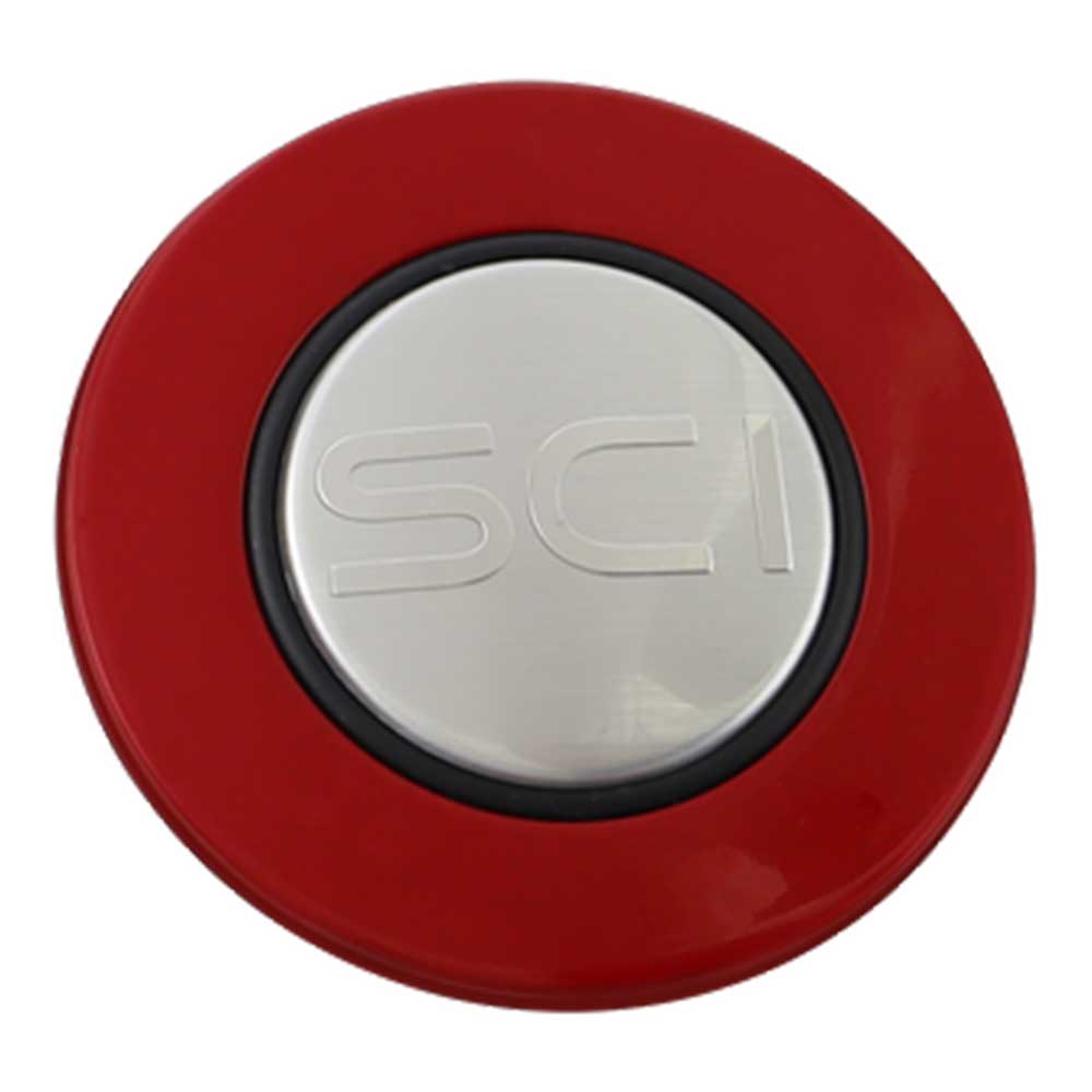 Magnetic Horn Button with SCI on Silver Medallion