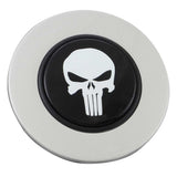 Magnetic Horn Button with Punisher on Black Medallion