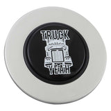 Magnetic Horn Button with Truck Yeah on Black Medallion