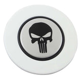 Magnetic Horn Button with Punisher on Silver Medallion