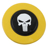 Magnetic Horn Button with Punisher on Black Medallion