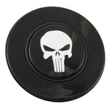 Magnetic Horn Button with Punisher on Black Medallion