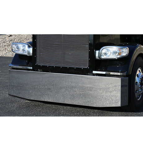 Multi-fit blind mount 18" stainless tapered mitered end bumper