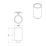 3" Air Knob with USA Flag Sticker