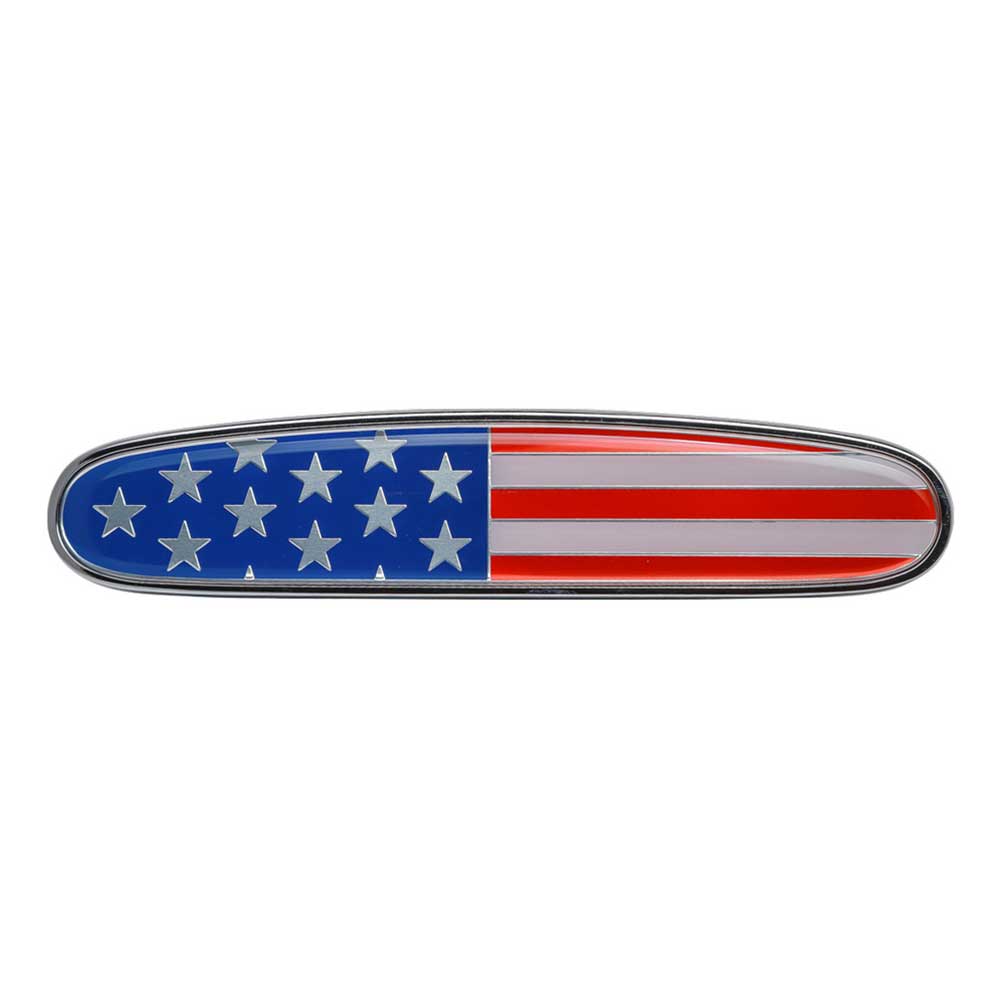 Freightliner Hood Chrome Die Cast Emblem USA Flag