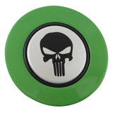 Magnetic Horn Button with Punisher on Silver Medallion