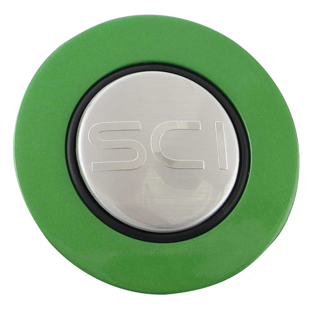 Magnetic Horn Button with SCI on Silver Medallion